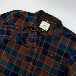 Denim & Flower Ricky Singh Plaid Flannel Button Up Shirt Men XL